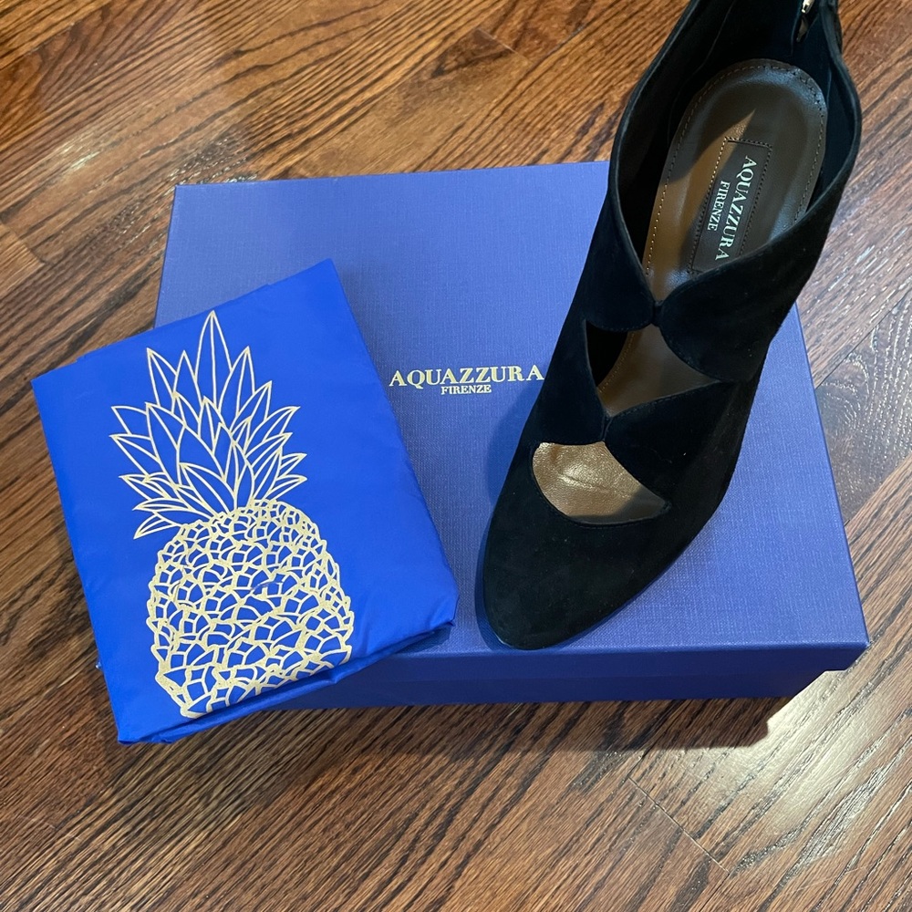 Aquazurra Suede Booties - size 37 1/2 (7.5 US)